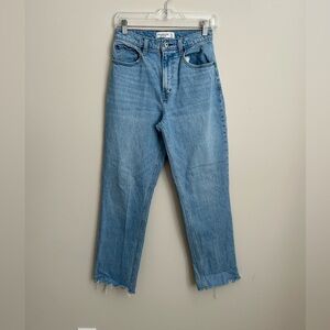 Abercrombie & Fitch curve love 90’s straight ultra high rise jeans